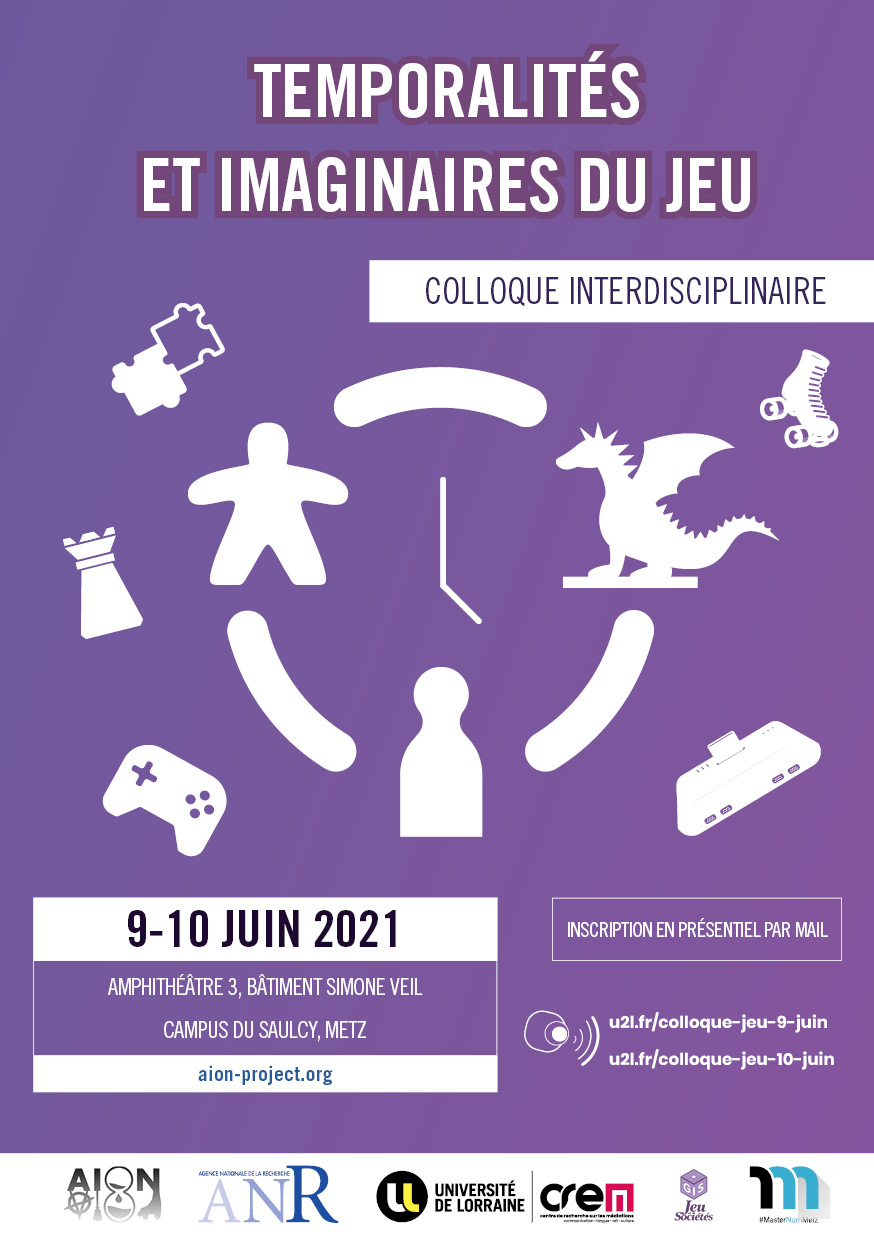 09 et 10 juin : Temporalités et imaginaires du jeu