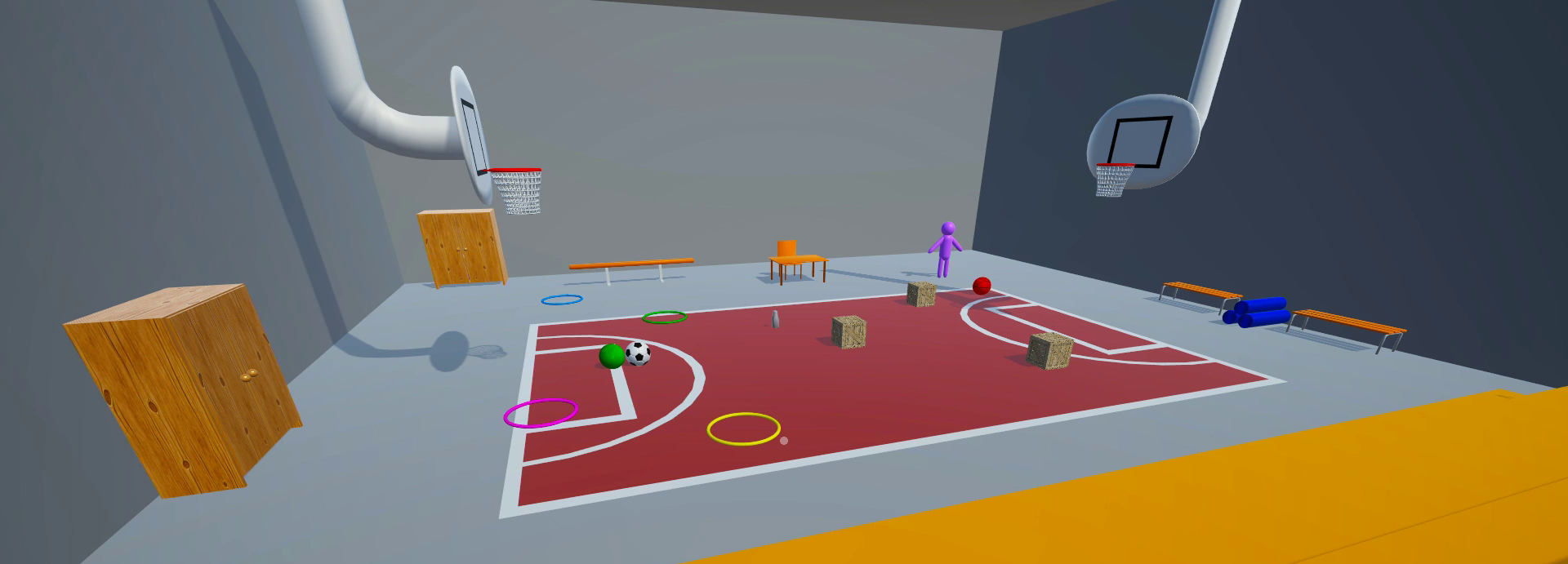 Capture d'écran du prototype Hemo-Game